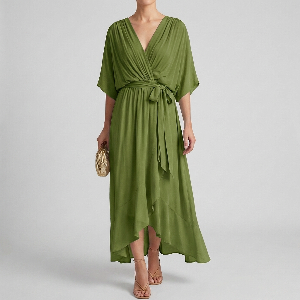 Vestido Envuelto Ligero Elegante para Mujeres
