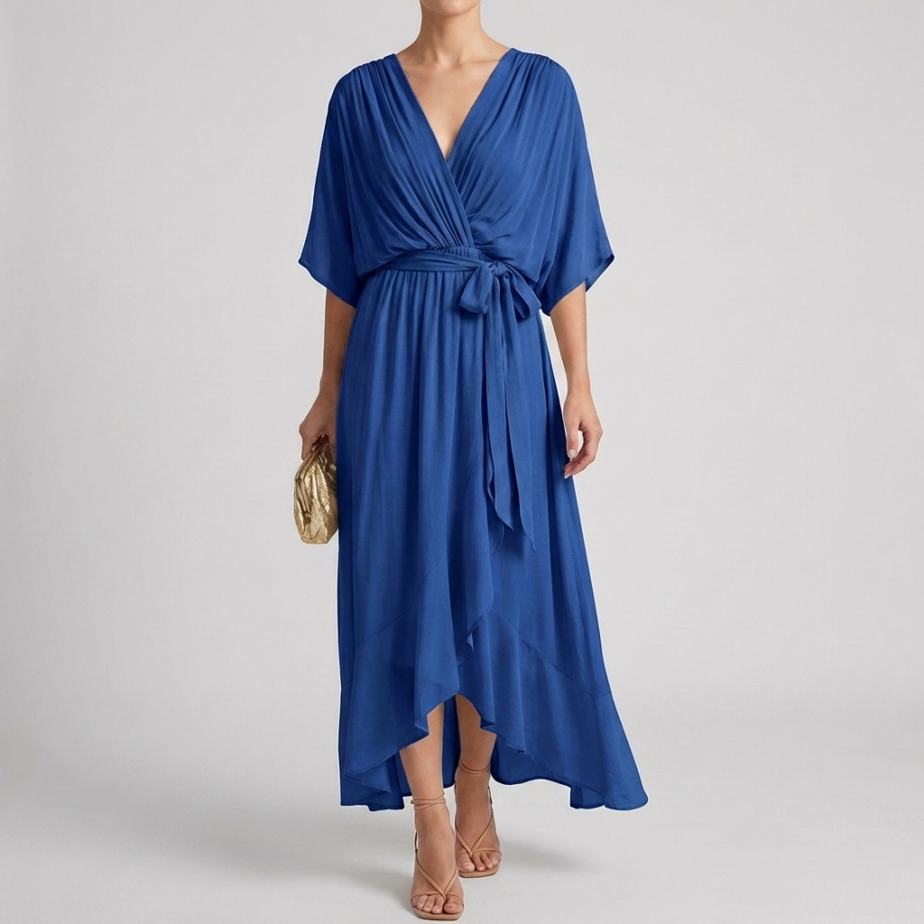 Vestido Envuelto Ligero Elegante para Mujeres