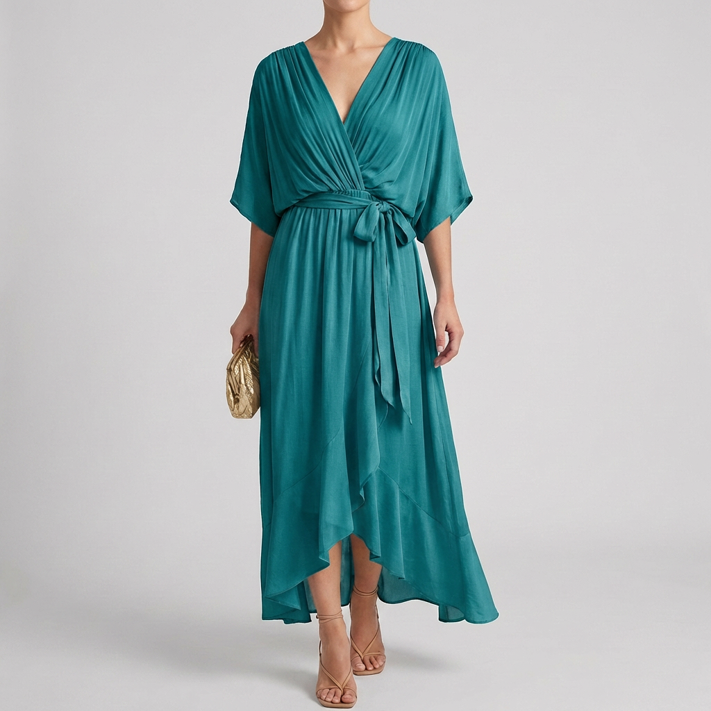 Vestido Envuelto Ligero Elegante para Mujeres