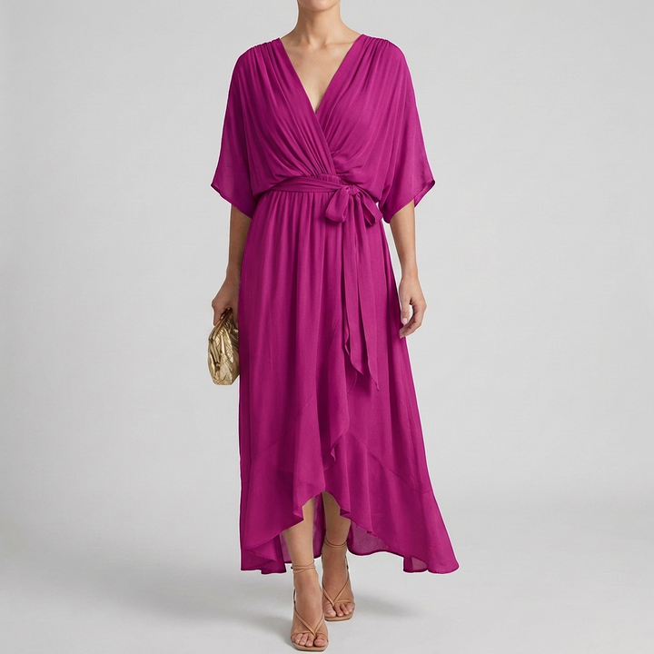 Vestido Envuelto Ligero Elegante para Mujeres