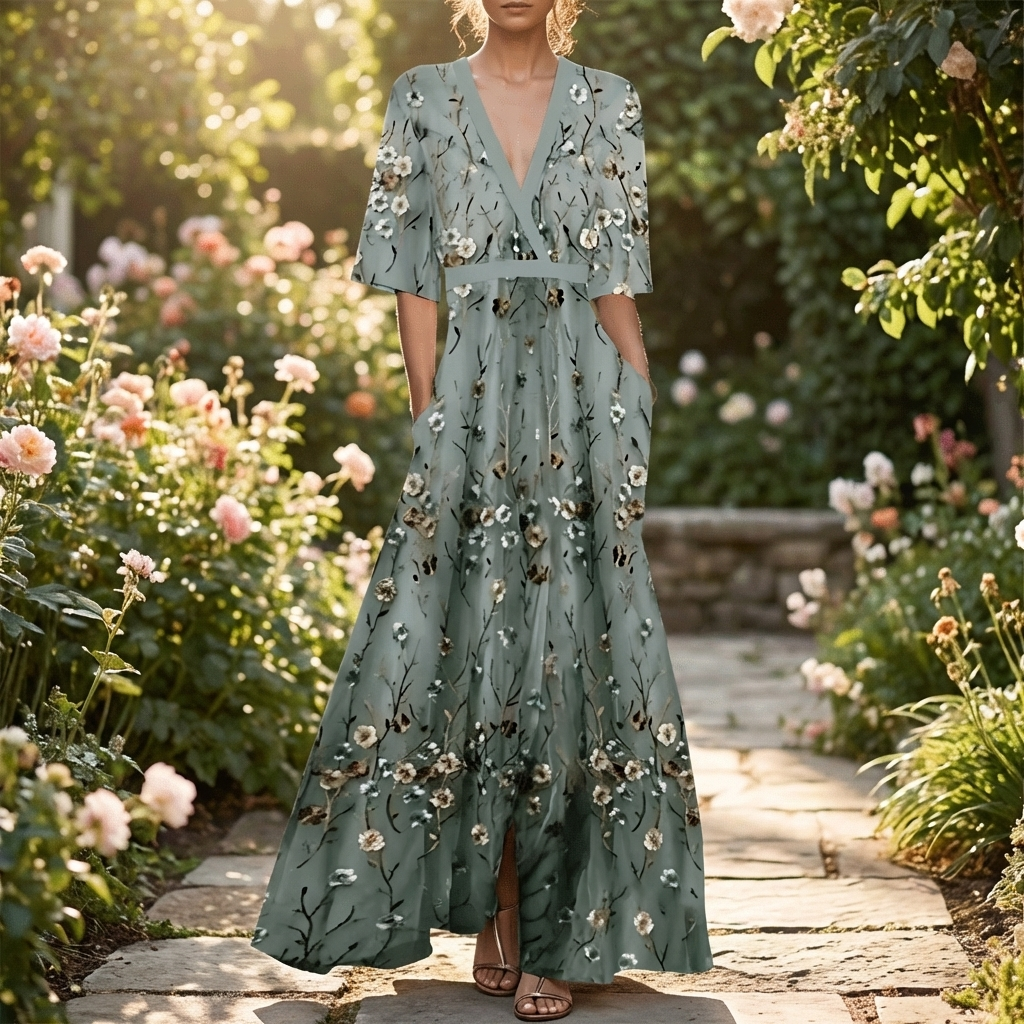 Vestido Maxi Floral para Mujeres