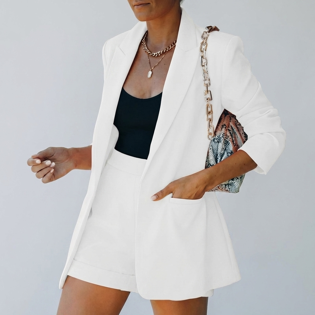 Conjunto Blazer Chic Shorts para Mujeres