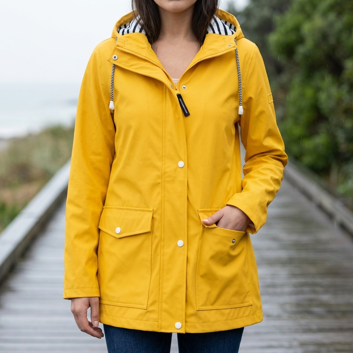 Chaqueta con Capucha Resistente al Agua y al Viento para Mujeres