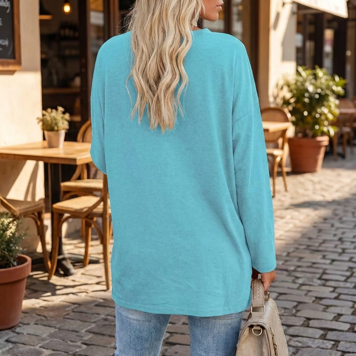 Blusa Elegante de Manga Larga para Mujeres