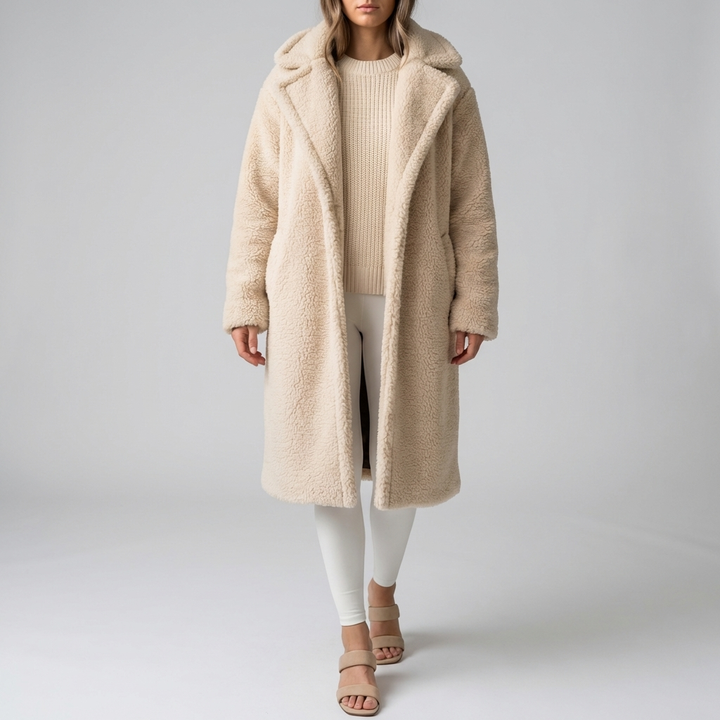 Abrigo Teddy Largo para Mujeres