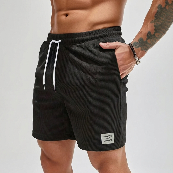 Pantalones Cortos de Corduroy Casuales para Hombres
