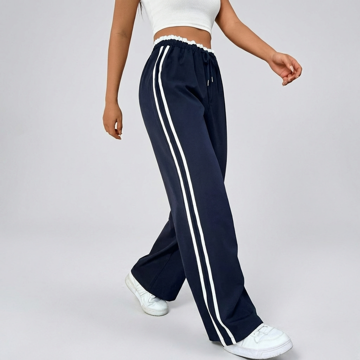 Pantalones Anchos Deportivos a la Moda