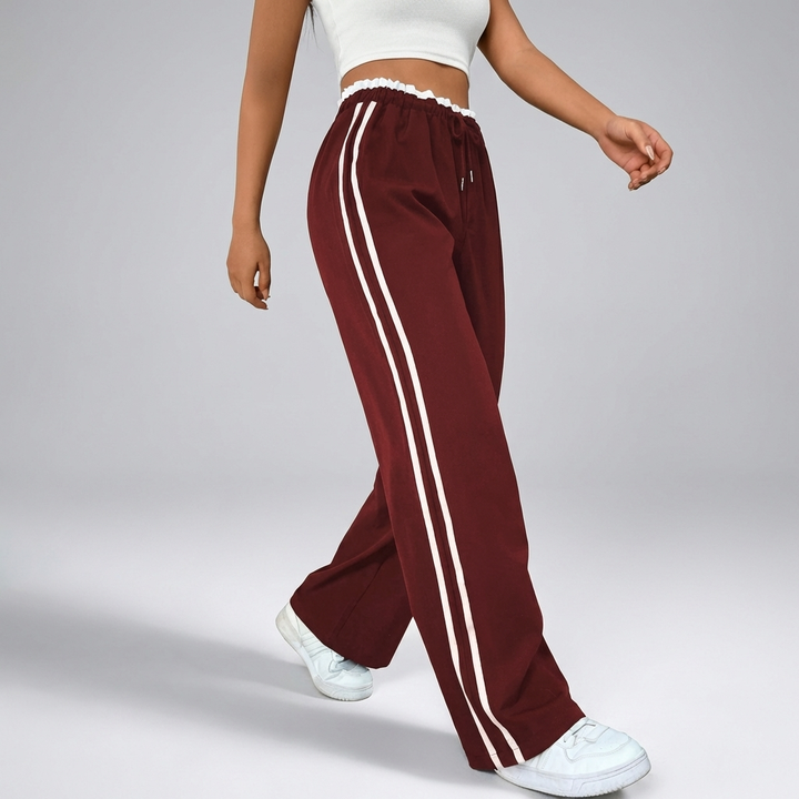 Pantalones Anchos Deportivos a la Moda