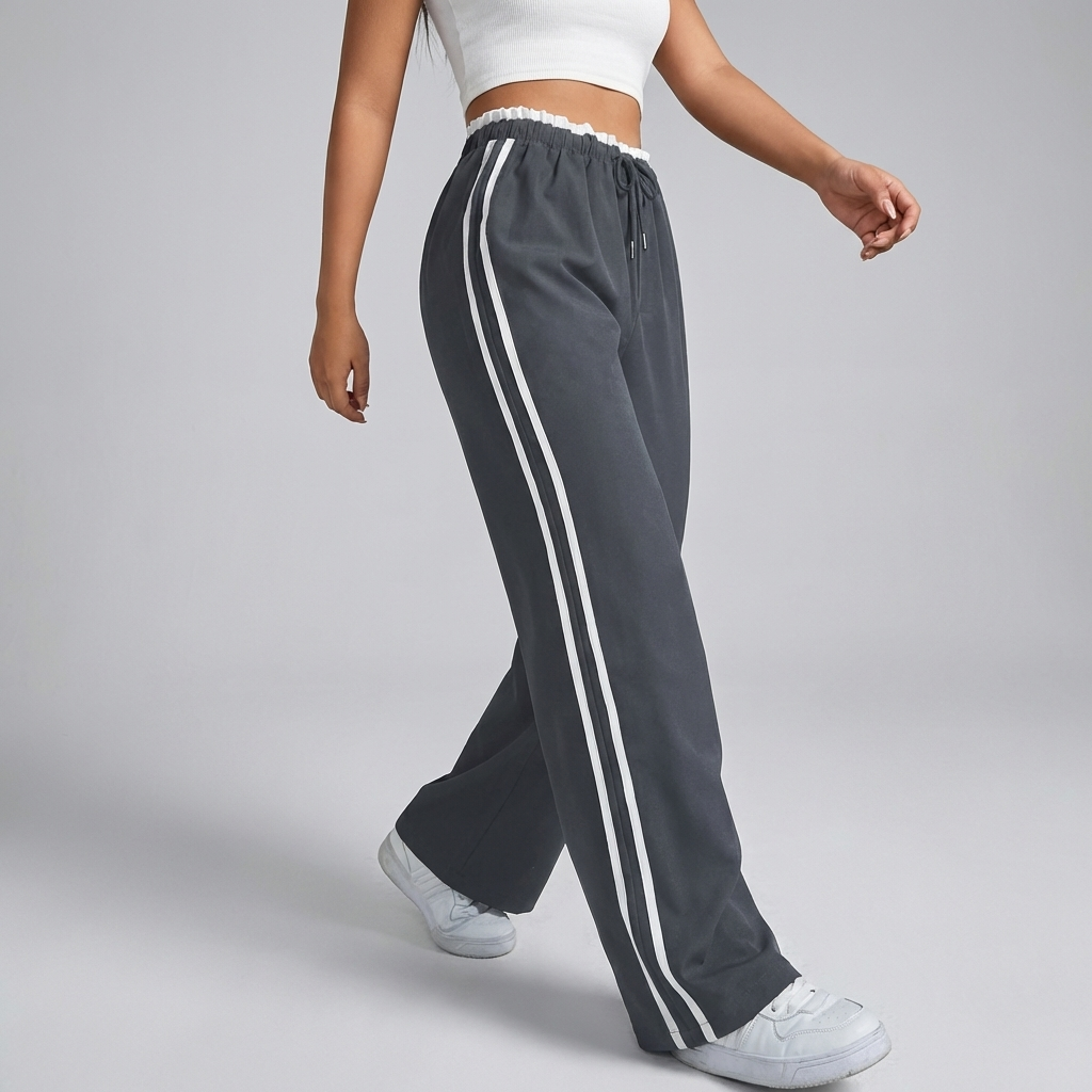 Pantalones Anchos Deportivos a la Moda