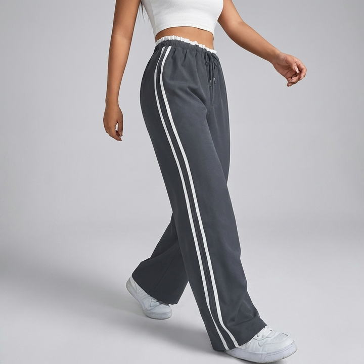 Pantalones Anchos Deportivos a la Moda