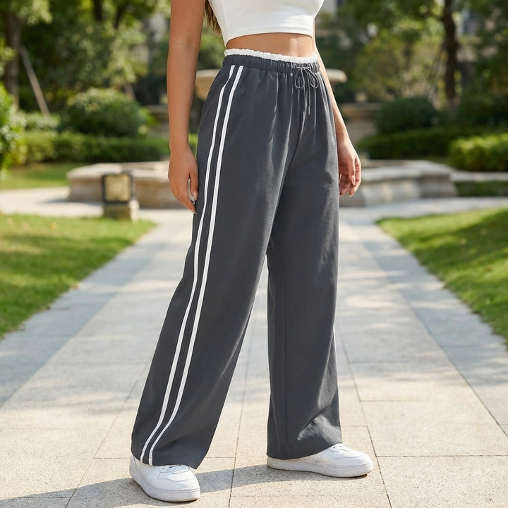 Pantalones Anchos Deportivos a la Moda