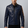 Chaqueta de Cuero Clásica para Hombres