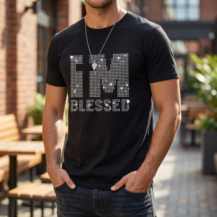 Camiseta holgada de manga corta con estampado para hombre