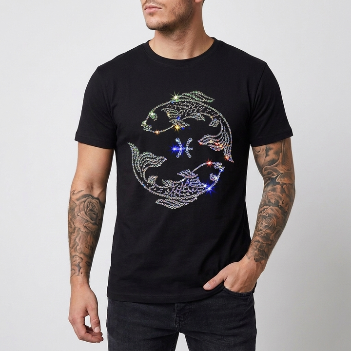 Camiseta holgada de manga corta con estampado para hombre, imagen 3