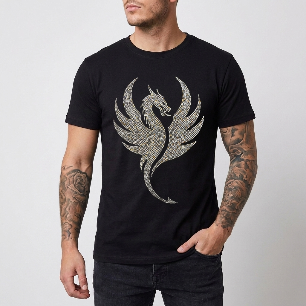 Camiseta holgada de manga corta con estampado para hombre, imagen 4