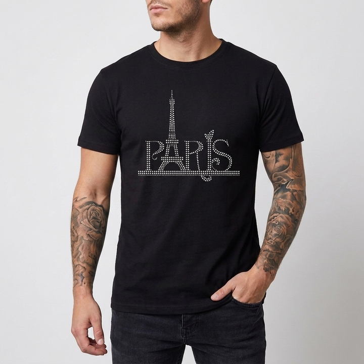 Camiseta holgada de manga corta con estampado para hombre, imagen 11
