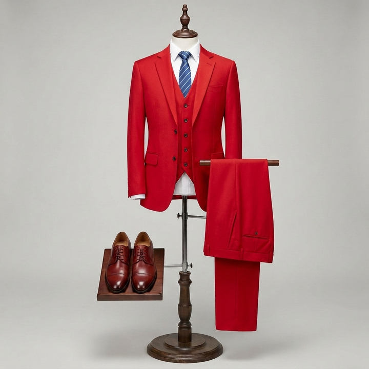 Traje Slim Fit de 3 Piezas de Lujo para Hombres