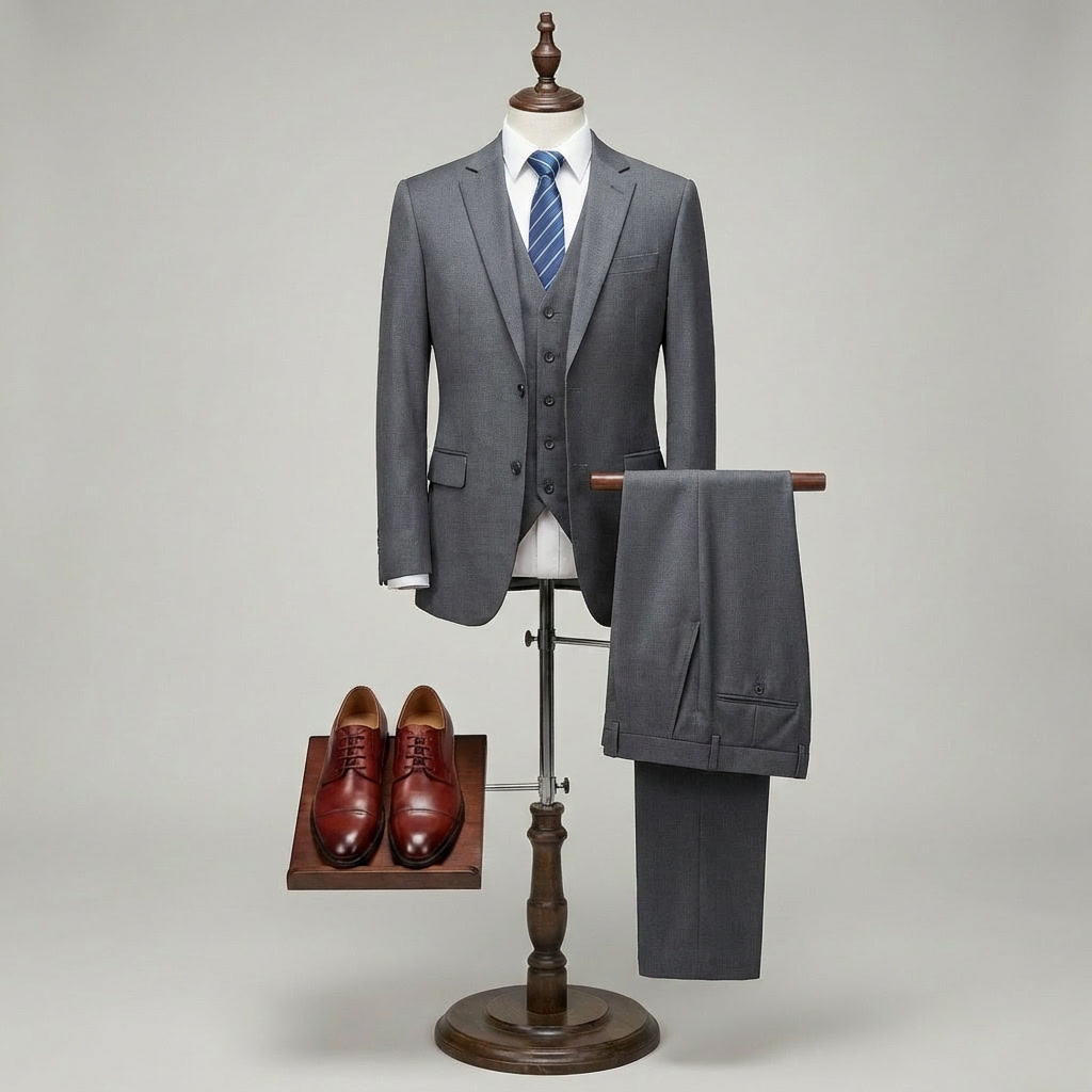 Traje Slim Fit de 3 Piezas de Lujo para Hombres