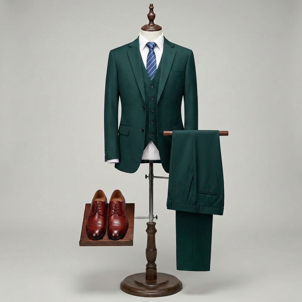 Traje Slim Fit de 3 Piezas de Lujo para Hombres