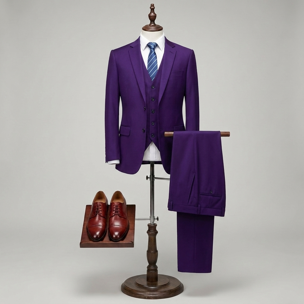 Traje Slim Fit de 3 Piezas de Lujo para Hombres