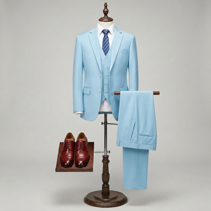 Traje Slim Fit de 3 Piezas de Lujo para Hombres