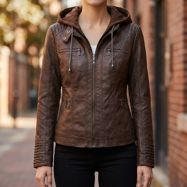 Chaqueta de Cuero de Verano para Mujeres