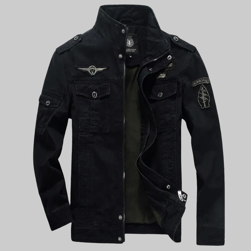 Chaqueta de entretiempo con cuello alzado para hombre, imagen 2