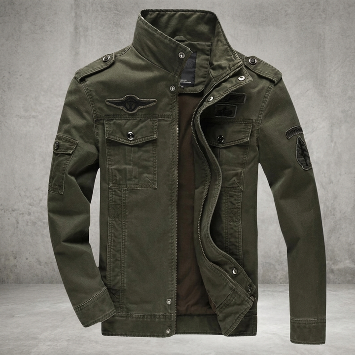 Chaqueta de entretiempo con cuello alzado para hombre, imagen 3
