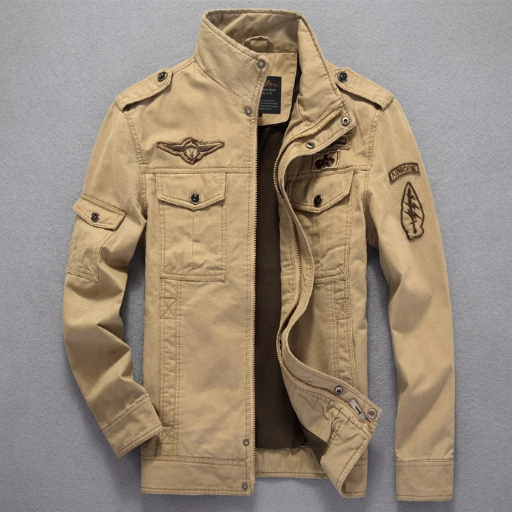 Chaqueta de entretiempo con cuello alzado para hombre, imagen 4