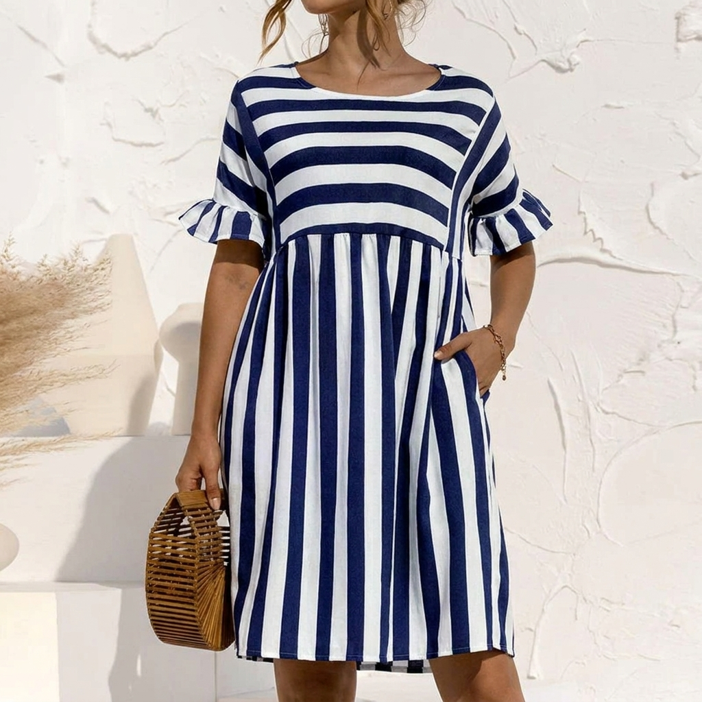 Vestido Maxi Elegante con Mangas Largas