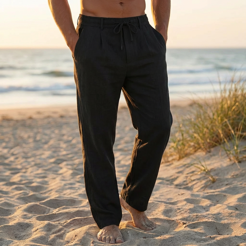Pantalones Lino Elegantes de Verano para Hombres