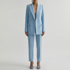 Conjunto de Blazer y Pantalones a Medida Doble Breasted