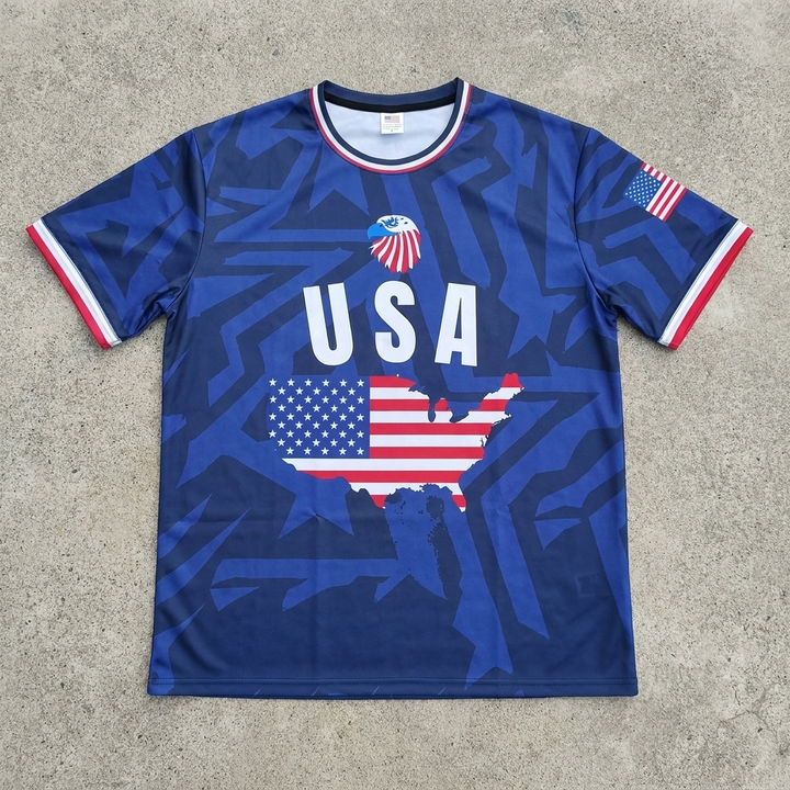 Camiseta de Mapa de Fútbol de EE.UU. para Hombres