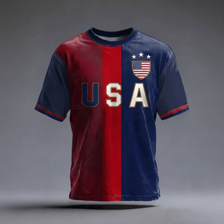 Camiseta de Fútbol Plus Size para Hombres