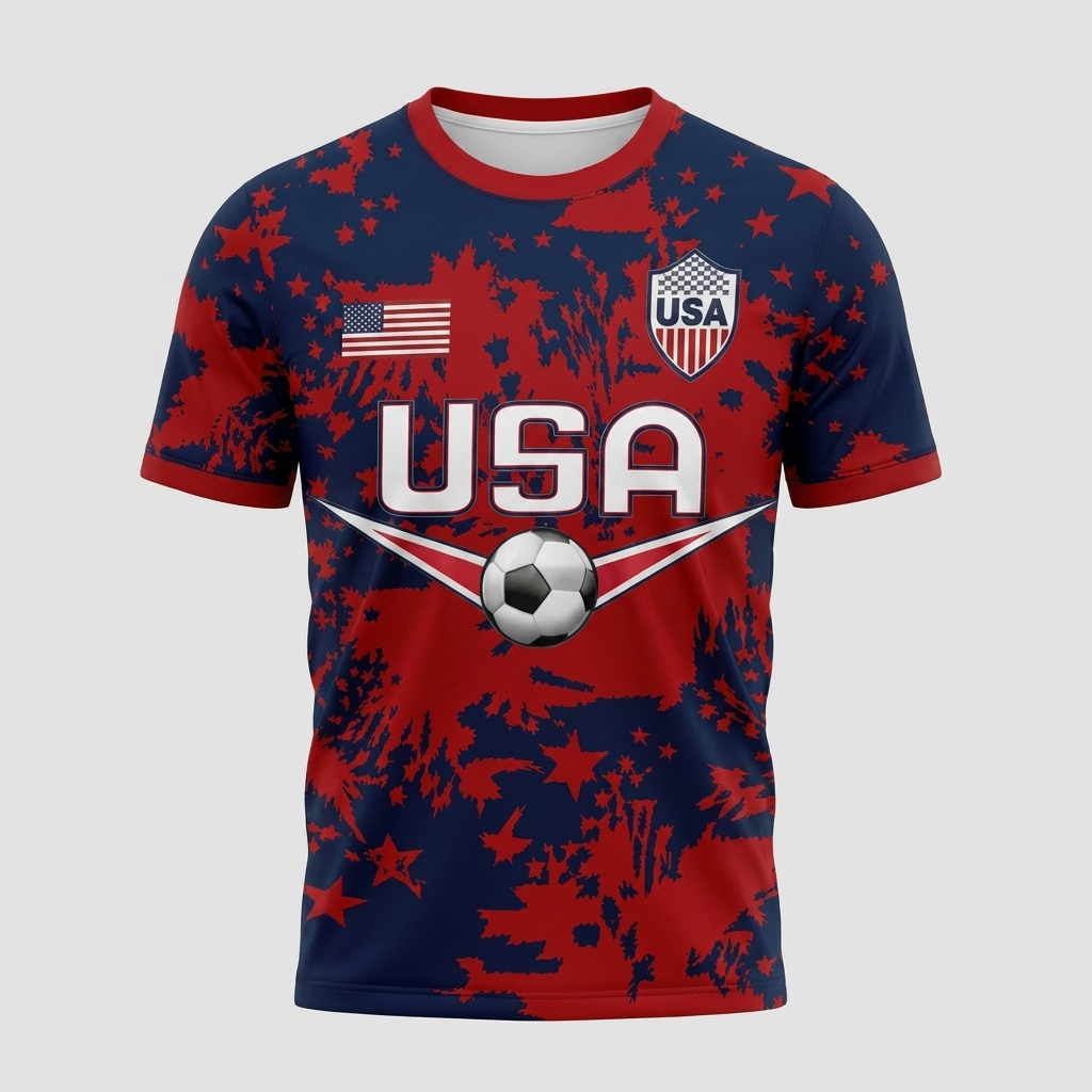 Camiseta de Fútbol Patriótica de EE. UU. para Hombres