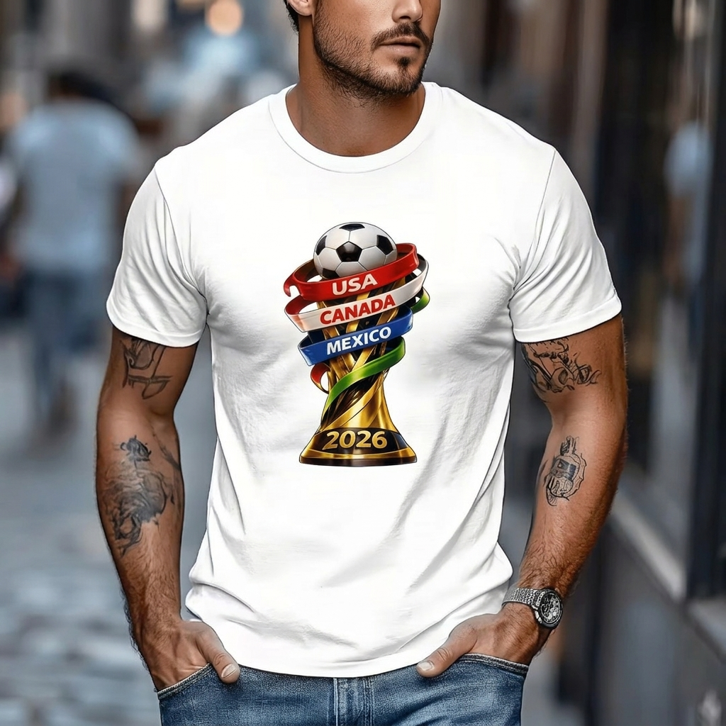 Camiseta Gráfica de Fútbol para Hombres