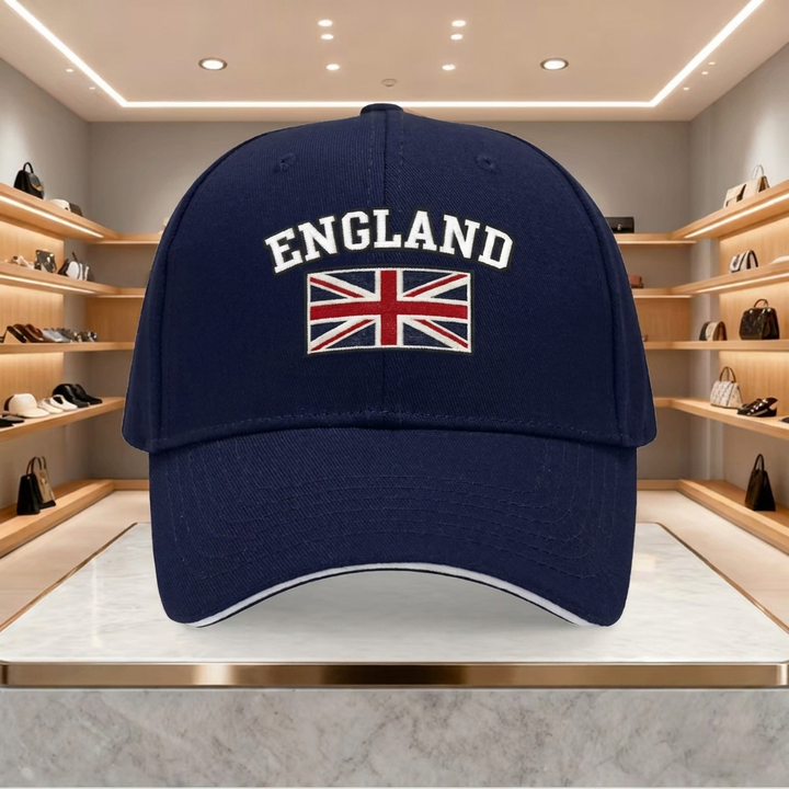 Gorra de béisbol con bandera del Reino Unido de Inglaterra