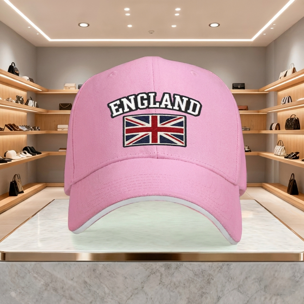 Gorra de béisbol con bandera del Reino Unido de Inglaterra