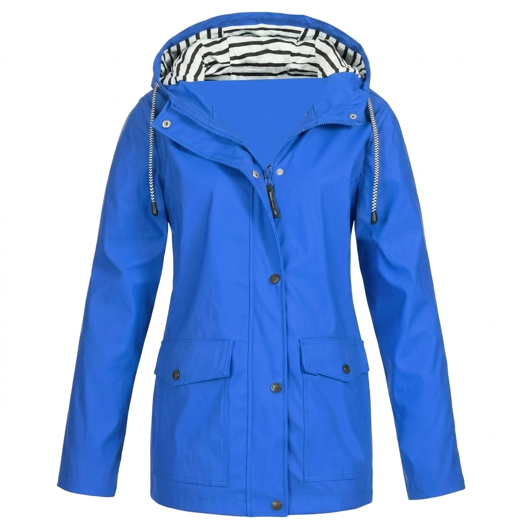 Chaqueta con capucha resistente al agua y al viento para mujeres