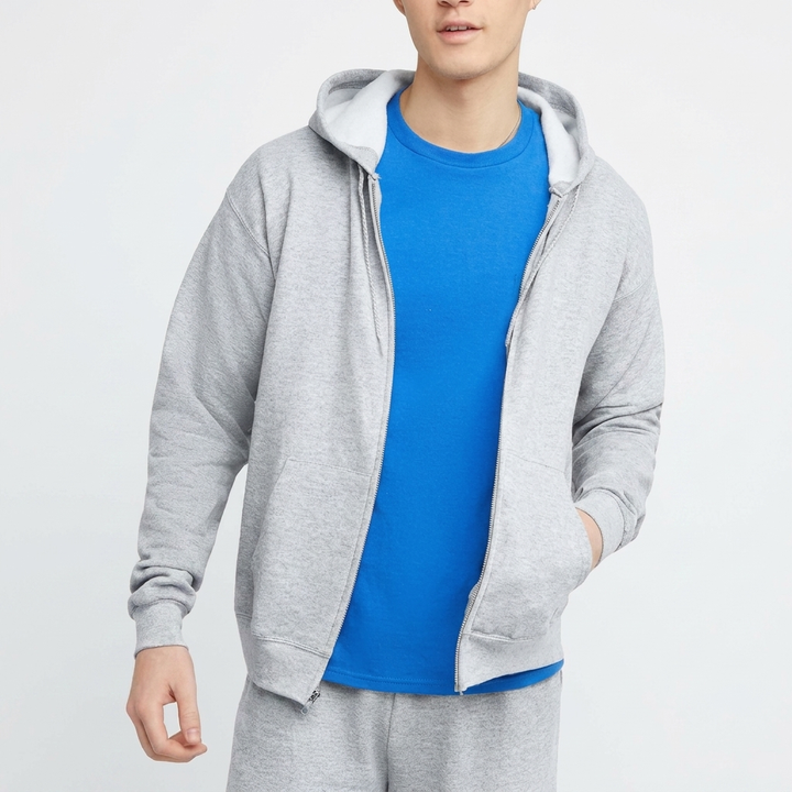 Sudadera con capucha de cremallera completa para hombre
