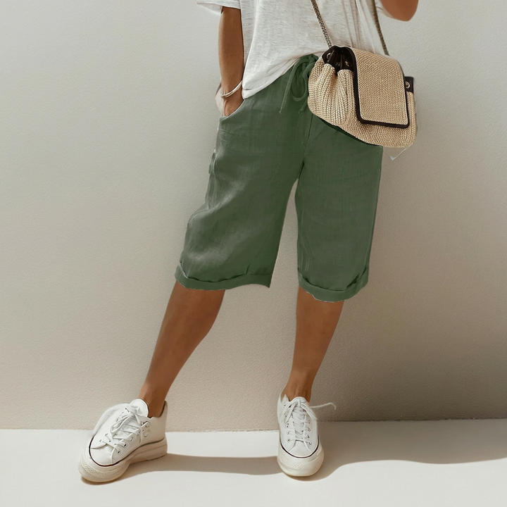 Pantalones cortos sueltos con cordones