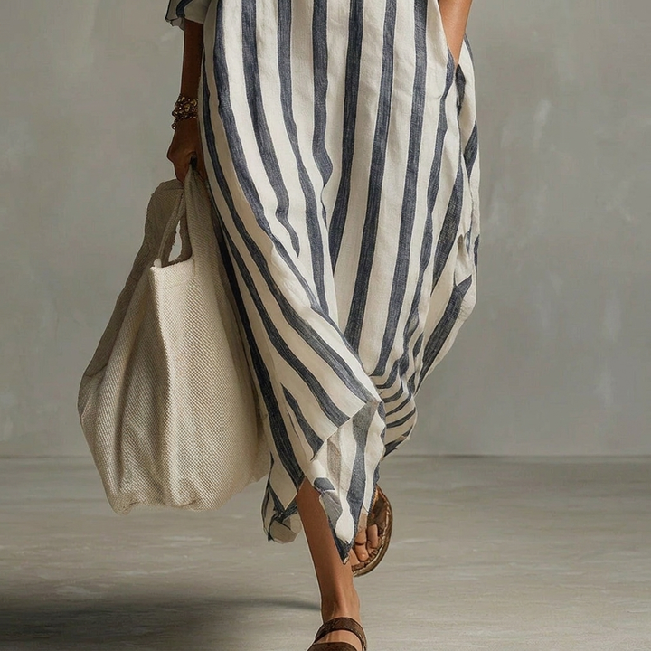 Vestido A-line para Mujeres – Con Cuello Revers