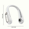 Ventilador USB Portátil para Cuello con Enfriamiento Flexible de 360° para Uso Exterior