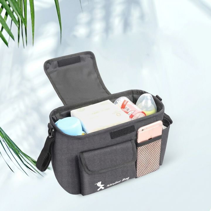 Bolsa de Almacenamiento Multi-Bolsillo para Carro de Bebé