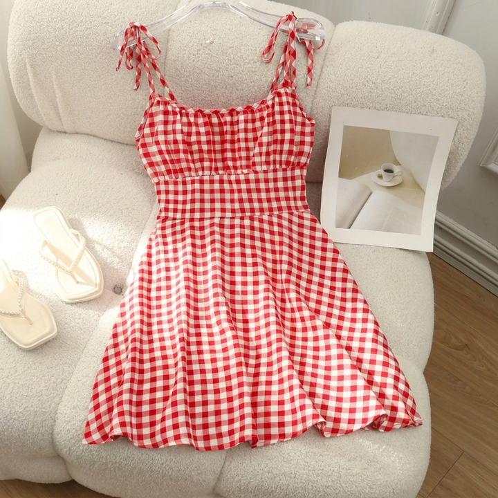 Vestido A-Linea Floral Dulce para Mujeres