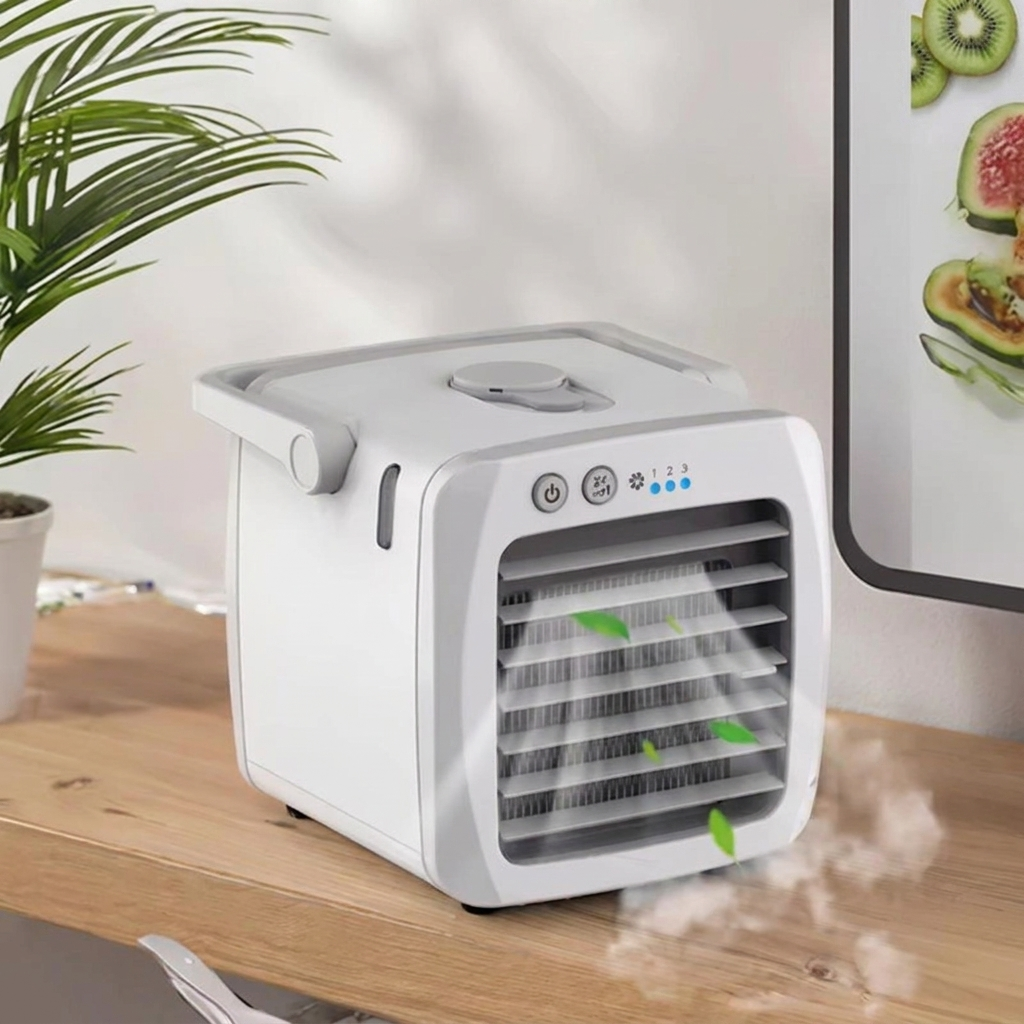 Enfriador de Aire Portátil Unisex 4 en 1 con Humidificador y Purificador