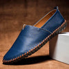 Mocasines Elegantes Mate de Cuero Genuino Sin Talón