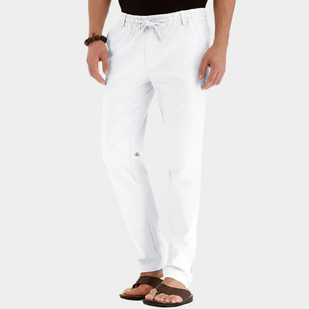 Pantalones Casuales de Verano con Cintura Elástica para Hombres