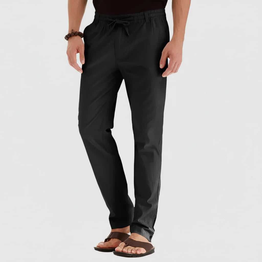 Pantalones Casuales de Verano con Cintura Elástica para Hombres