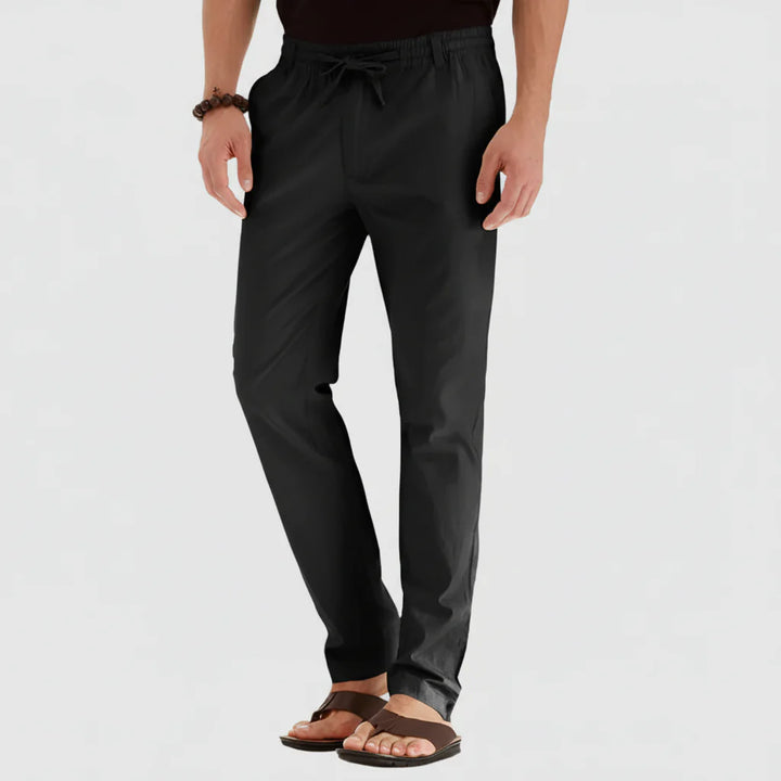 Pantalones Casuales de Verano con Cintura Elástica para Hombres
